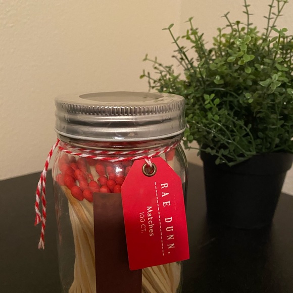 Rae Dunn Valentines Day jar with with matches - Picture 3 of 3